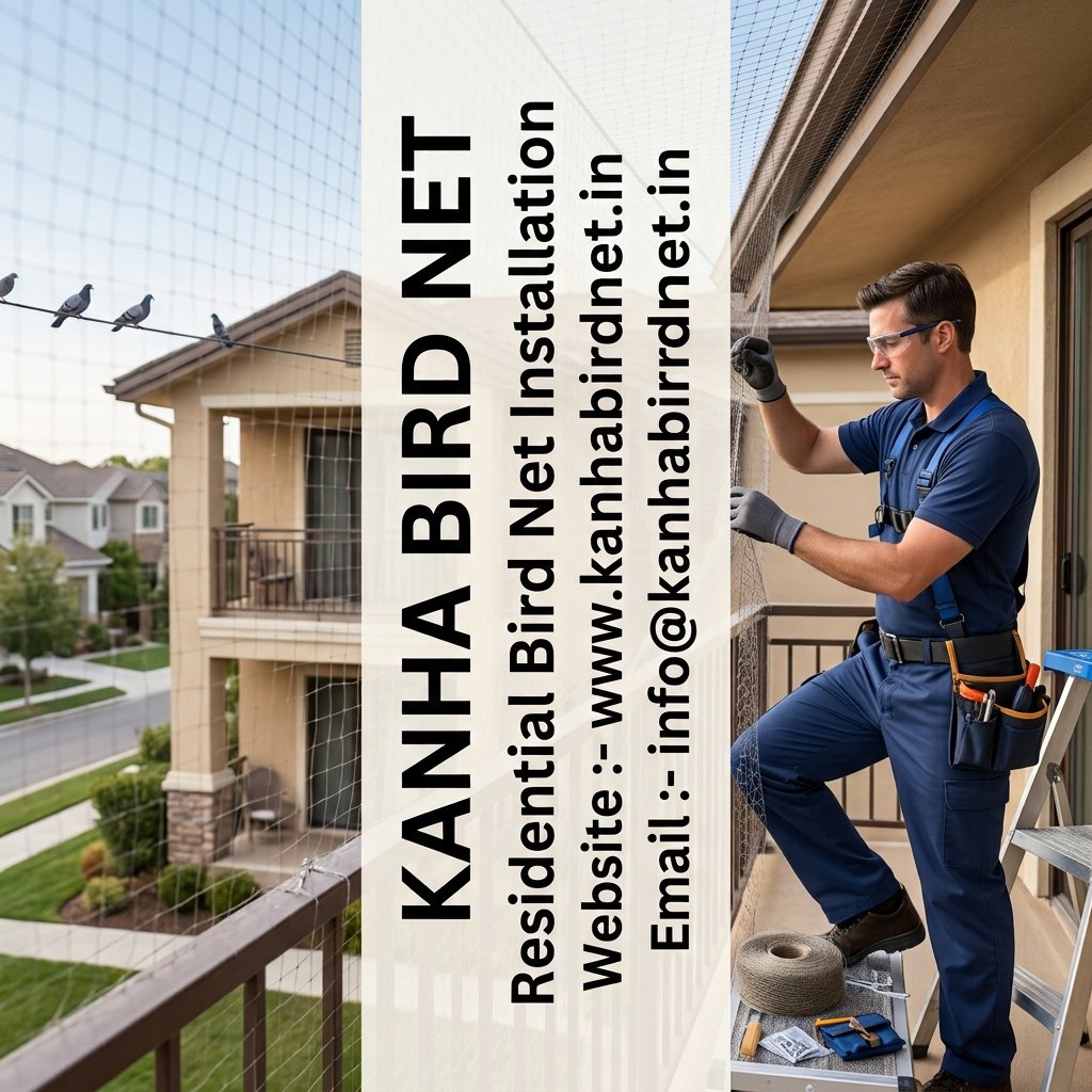 Residential Bird Net Installation