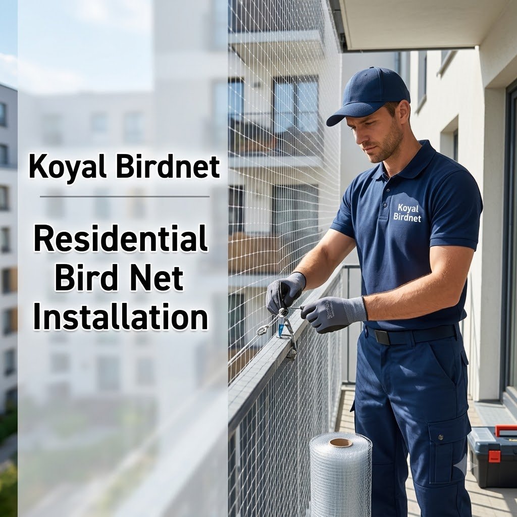Residential Bird Net Installation