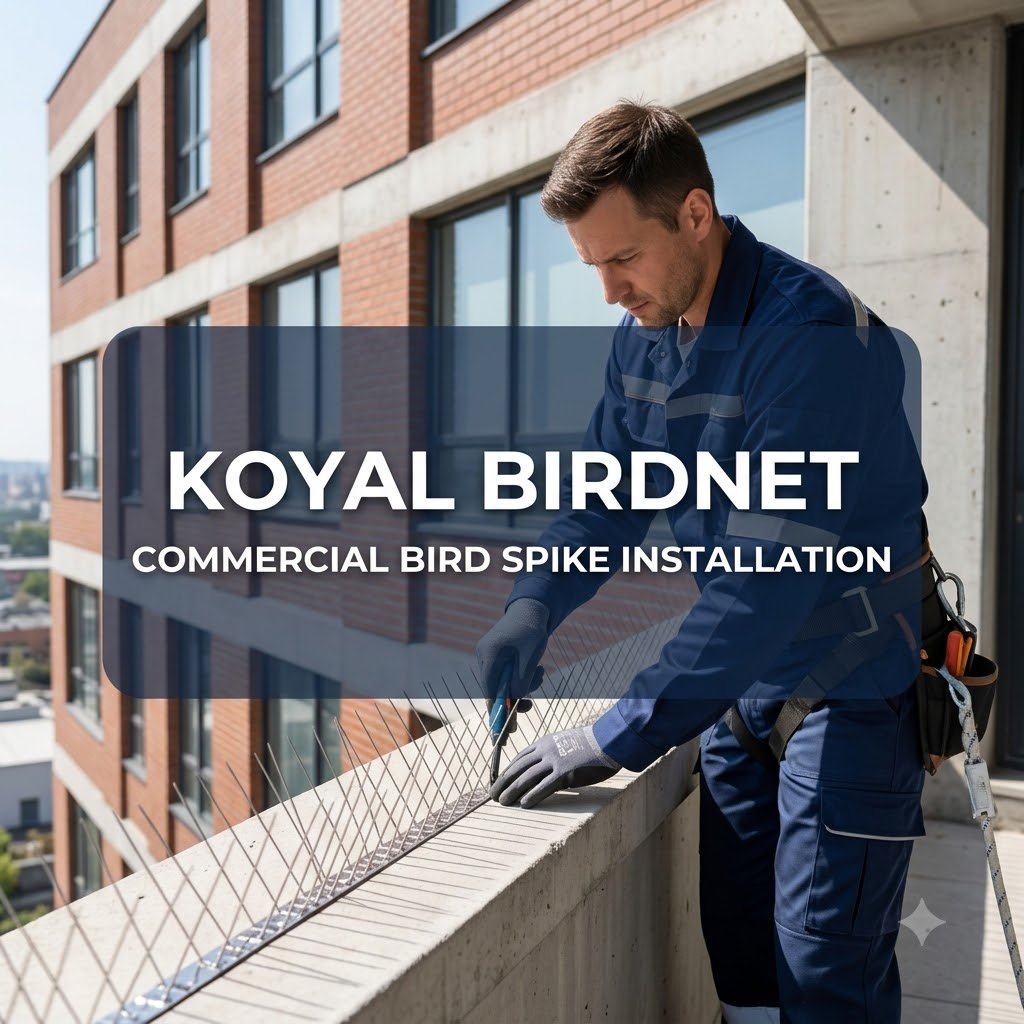 Commercial Bird Spike Installation