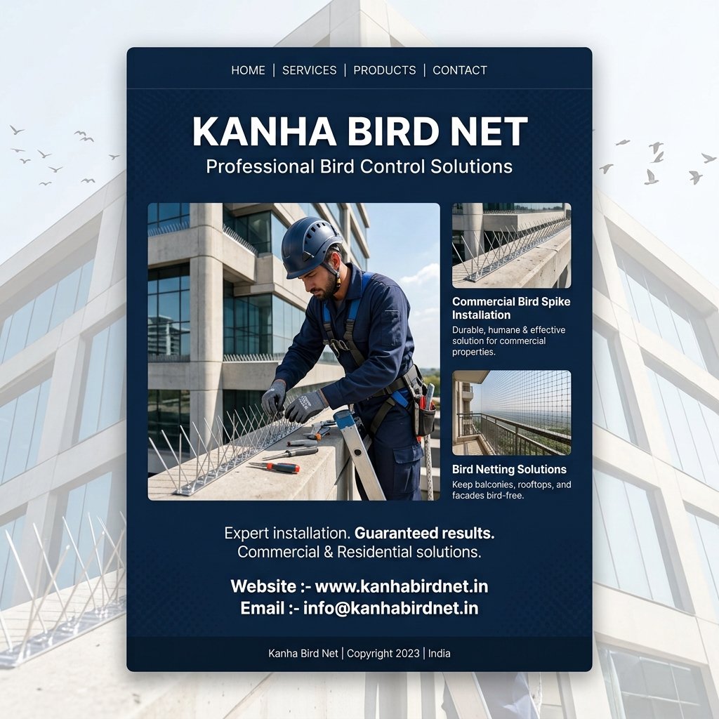 Commercial Bird Spike Installation