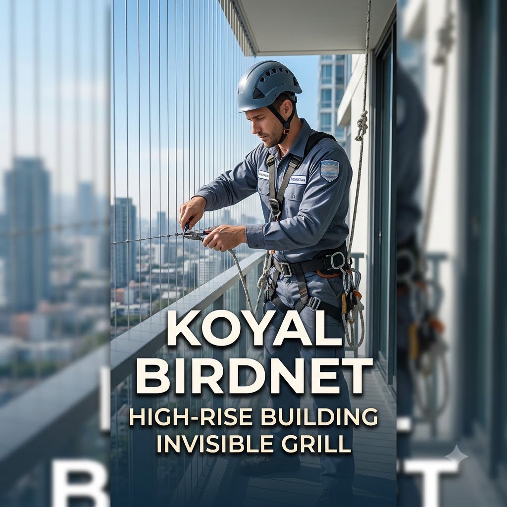 High-Rise Building Invisible Grill